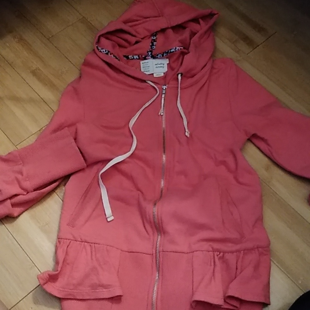 Anthropologie peplum hooded sweater Org.$ 119